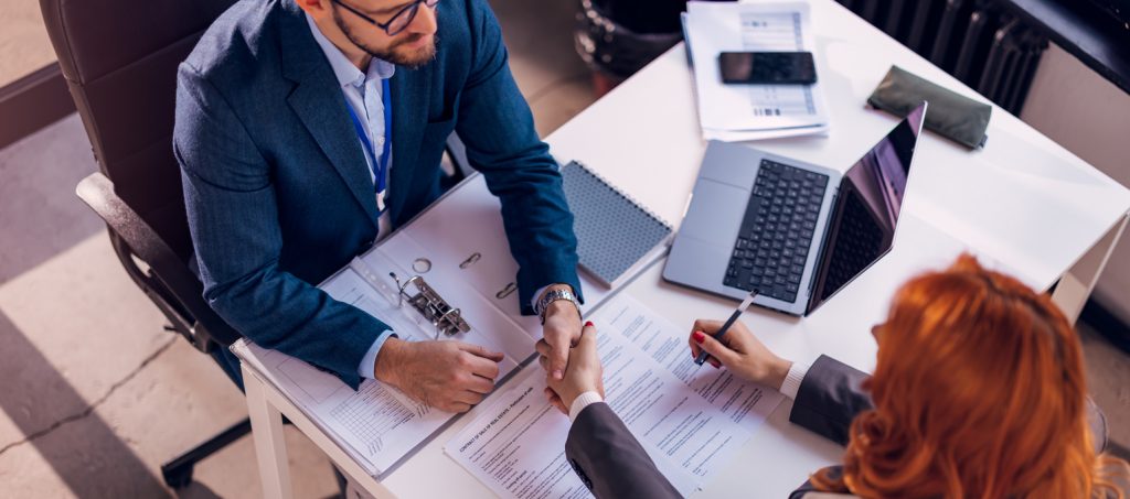 Advisor and client discussing fiduciary duty