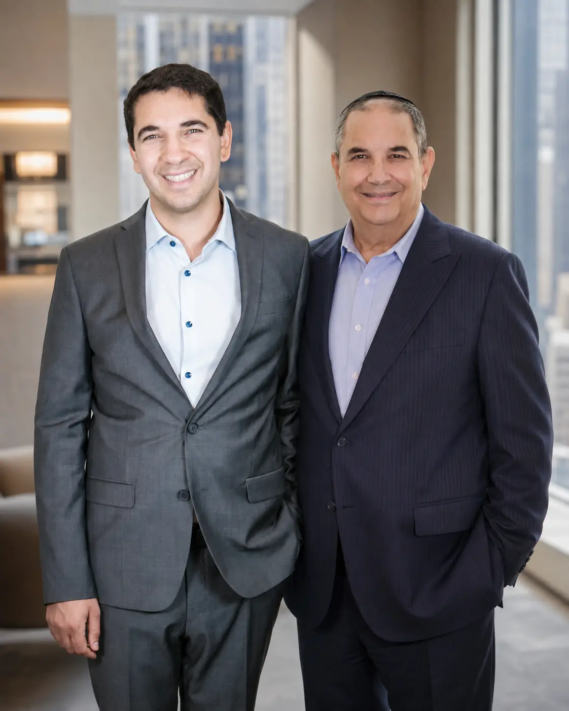 Yair and David Klyman, the father-and-son team at Klyman Financial